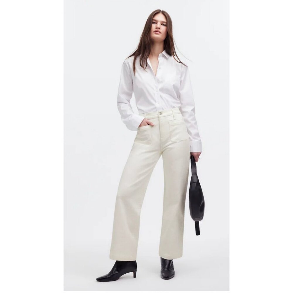 Madewell Perfect Vintage Wide-Leg Full Length Jean Size P29 NR119 -NWT